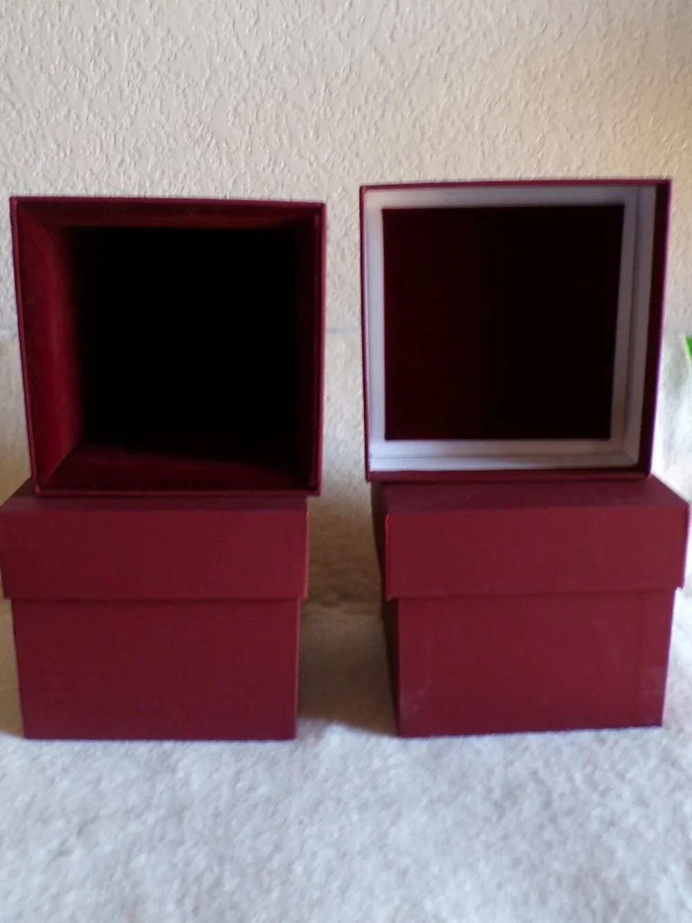 3 Velvet Lined Boxes Luxury Padded Gfit giving